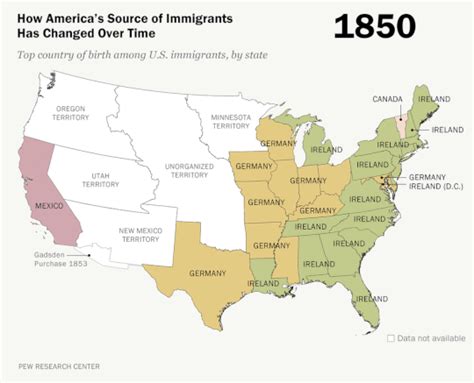 How Americas Source Of Immigrants Changed Over A Century Cairco