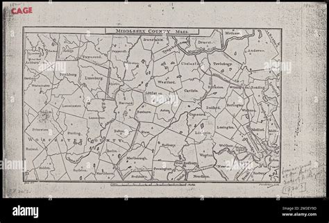 Map of Middlesex County : compiled from the latest authorities