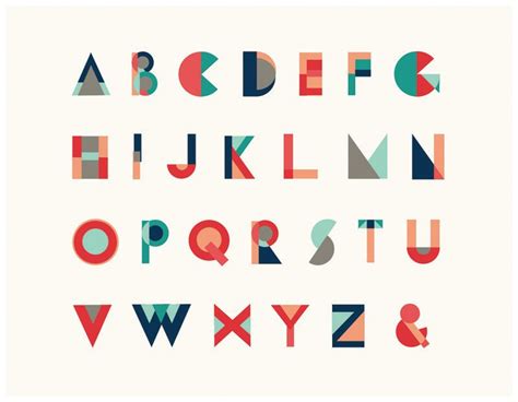 Geometric Typeface Jaclyn Whalen Design Geometric Font Typography