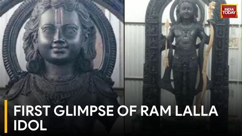 Unveiling The Face Of Ram Lalla First Look Of Inch Idol Before Consecration Ram Mandir