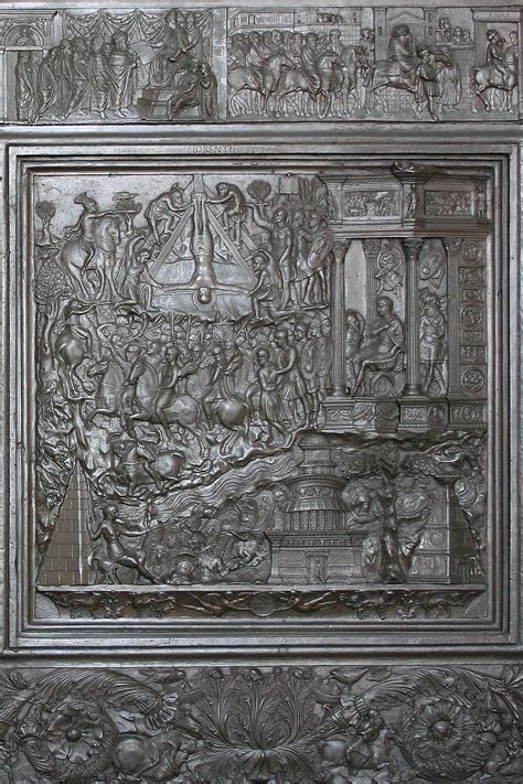 Only slaves, peasants, and the lowest of criminals were crucified, but rarely roman citizens. The Filarete Door of the Papal Basilica of Saint Peter ...