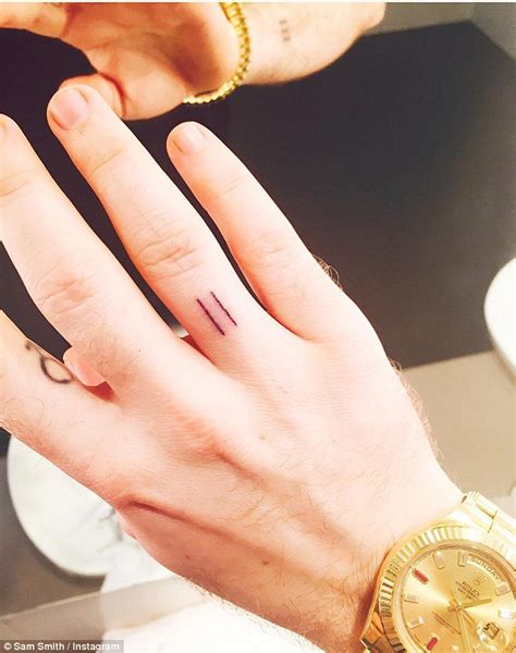 Band tattoos are bold, epic, and simple. Sam Smith unveils four new tattoos on Instagram | Daily ...