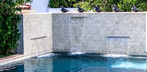 Swimming Pool Water Features Santa Monica Burbank Thousand Oaks Ca