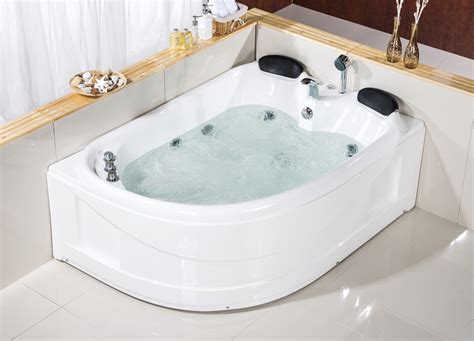 China Ce Double Persons Acrylic Rectangle Shape Hydro Massage Bath Tub