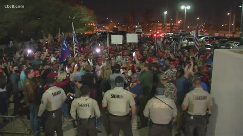 Trump Supporters Protest Outside Maricopa County Elections Headquarters
