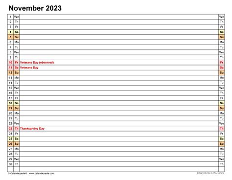 Printable November Calendar 2023 Pdf 2023 New Amazing Incredible