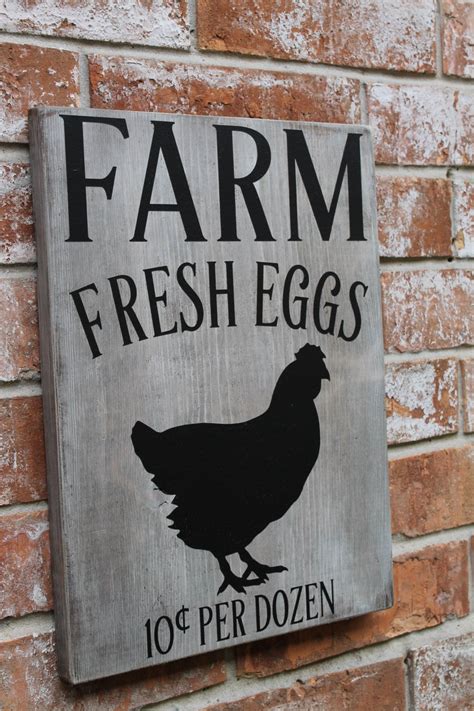 Farm Fresh Eggs Sign Primitive Farm Sign Fresh Eggs For Sale