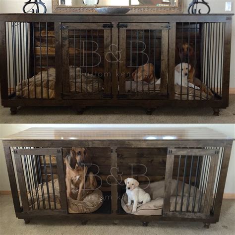 The Double Doggie Den™ Indoor Rustic Dog Kennel For Two I Wanna Make