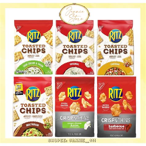 Nabisco Ritz Toasted Chips Sour Cream And Onion Cream Cheese Cheddar