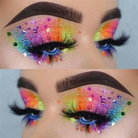 Rainbow Glitter Eyeshadow Perfect For Pride Month Artofit