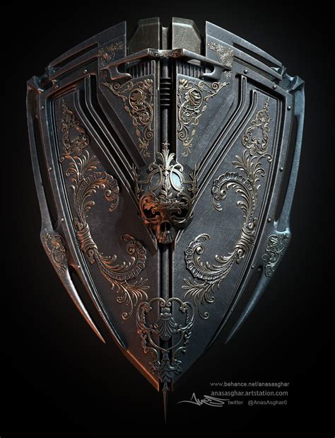 Pin By Allen Lin On W Weapon Concept Art Medieval Shields Fantasy Armor