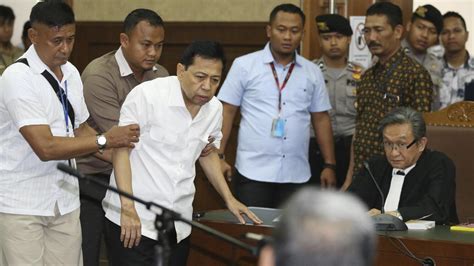 ‘sick Former Speaker Facing Life Over Indonesian Corruption Scandal