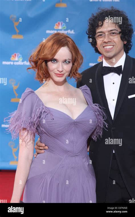 Christina Hendricks Geoffrey Arend At Arrivals For Academy Of