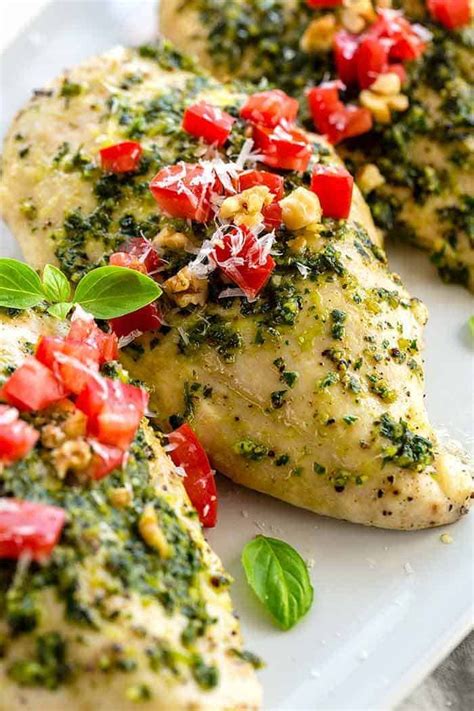 Pesto Chicken Is A Healthy Baked Dish That Is Loaded With Flavor The