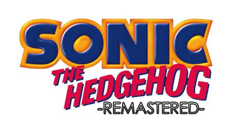 Sonic The Hedgehog Remastered Logo By Supersonicbros2012 On Deviantart
