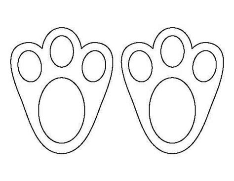You can choose the most popular free rabbit foot g. Bunny feet | Easter bunny template, Easter bunny ...