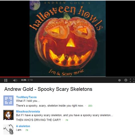 Rip Youtube Spooky Scary Skeletons Know Your Meme