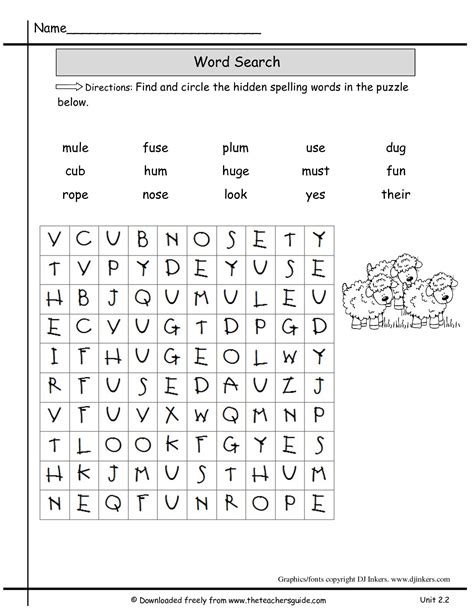 Free Printable Word Searches For 2nd Graders Word Search Printable