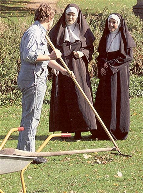 Two Slutty Retro Nuns Sharing The Gardener His Big Penis