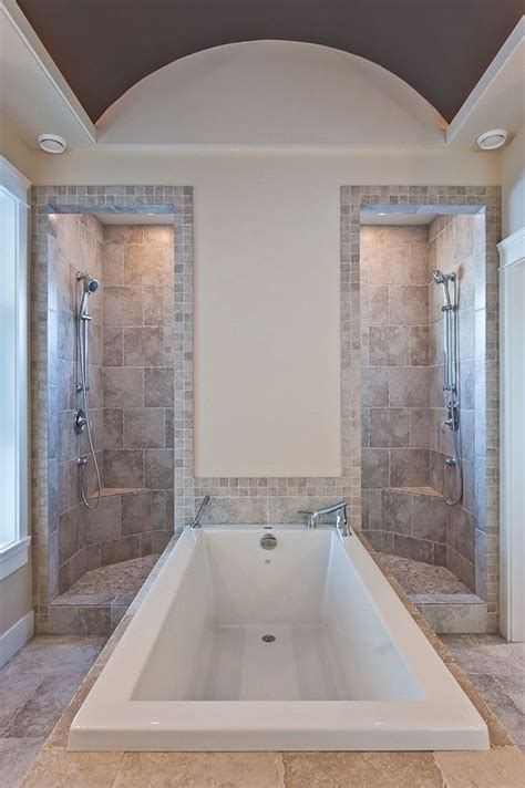 Walk In Showers Without Door - Our Master Bathroom & Spa Shower Plans (…Plus 15 Of The Best Doorless Walk-In Shower Ideas!)