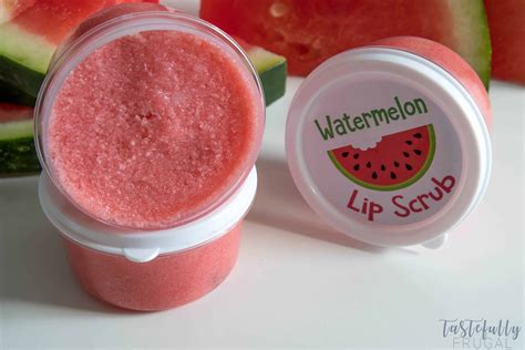 3 Ingredient Watermelon Lip Scrub Tastefully Frugal