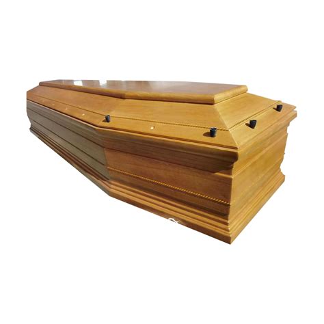 Italian Style Oak Wood Coffin Funeral Solid Wood Burial Box Cremation