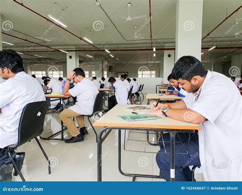 October 30 2019 Kolkata India Medical Students Writing A Medical