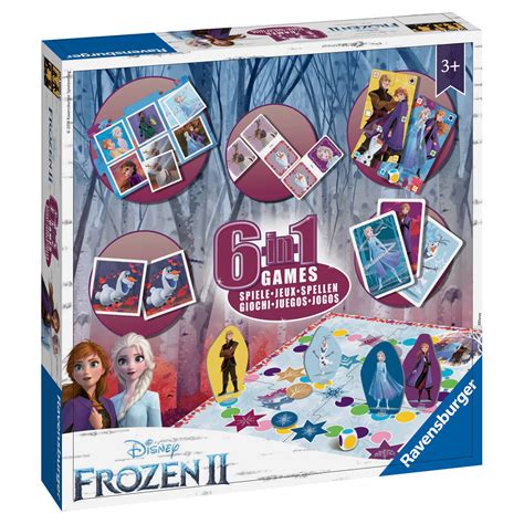 Disney Frozen 6 In 1 Games Board Game At Mighty Ape Australia