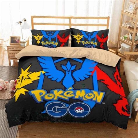 D Customize Pokemon Go Bedding Set Duvet Cover Set Bedroom Set