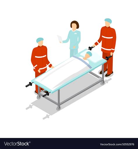 Doctor Treating Patient Royalty Free Vector Image