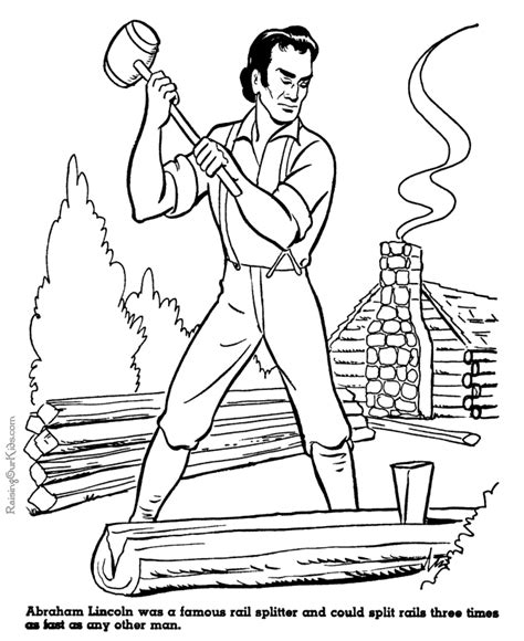 Cut out the shape and use it for coloring, crafts, stencils, and more. Life of Abraham Lincoln history coloring pages 054 ...