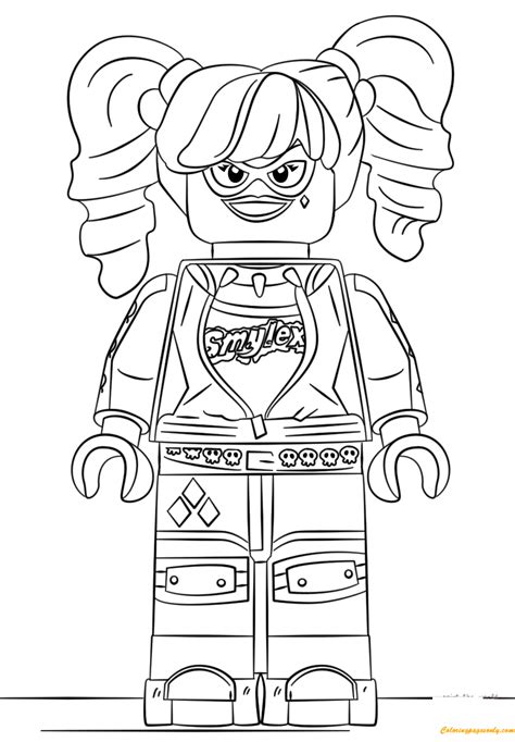 lego batman harley quinn coloring page  coloring pages
