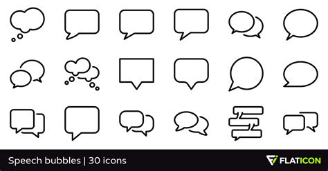 Speech Bubbles 30 Free Icons Svg Eps Psd Png Files