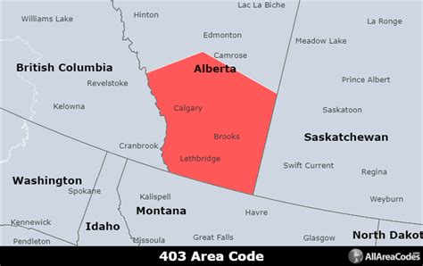 403 Area Code Location Map Time Zone And Phone Lookup