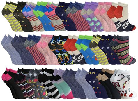 60 Wholesale 60 Pairs Womens Colorful Thin Lightweight Low Cut Ankle