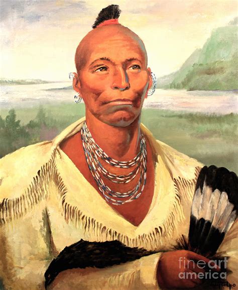 Chief Black Hawk Sauk And Fox Tribe Painting By Art By Tolpo