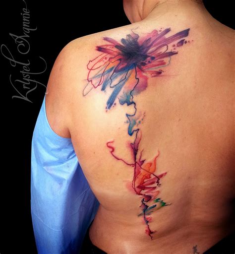Watercolor Abstract Flower Watercolor Tattoo Watercolor Tattoos
