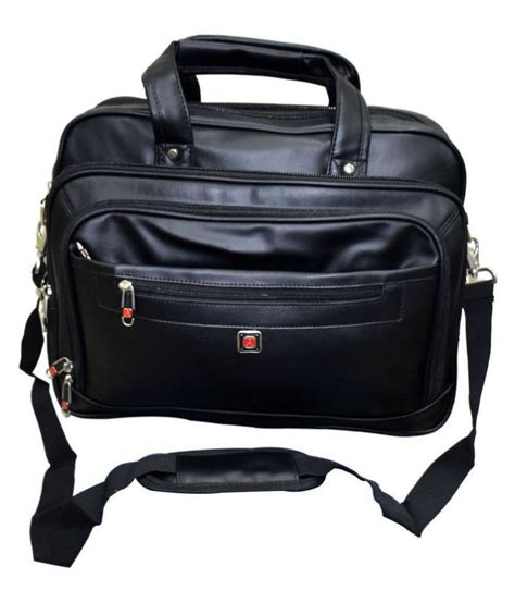 Pride 16 Inch Laptop Bag Black Leather Office Bag Buy Pride 16 Inch