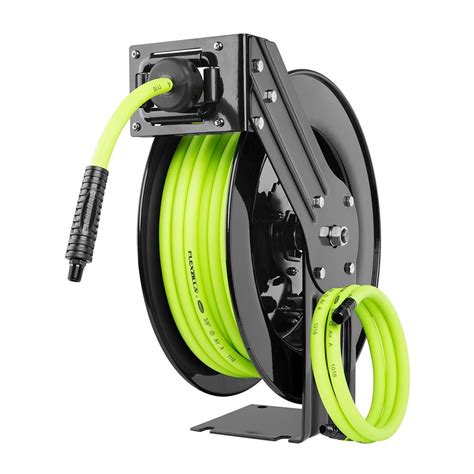 Flexzilla In X Ft Open Faced Retractable Air Hose Reel With