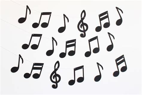 Music Notes Party Banner Customizable Colors Etsy Music Note Party