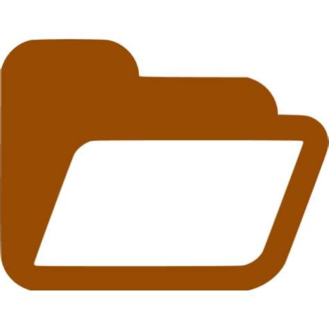 Brown Folder 3 Icon Free Brown Folder Icons