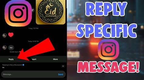 How To Reply A Specific Dm Chat Message In Instagram Instagram