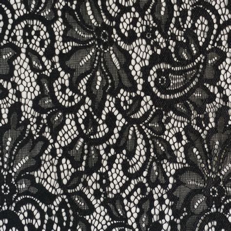 Black Stretch Lace Fabric Cheaper Than Retail Price Buy Clothing
