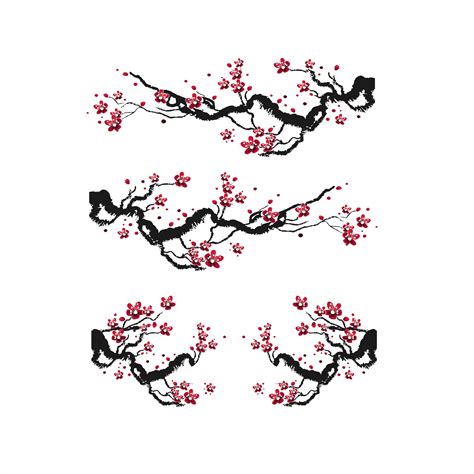 cherry blossom decal set azvinylworks