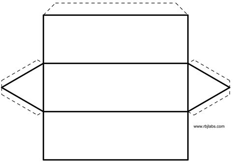 Plantilla Armar Prisma Rectangular : Desarrollos Planos Matematicas