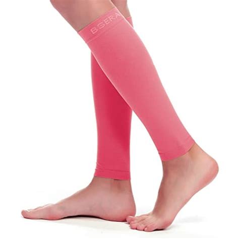 bsera calf compression sleeve women men 2 pairs 20 30mmhg footless compression socks stockings