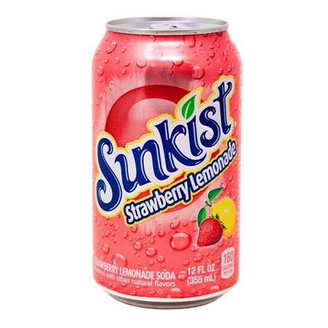 Sunkist Strawberry Lemonade 355ml Candy Funhouse Candy Funhouse Ca