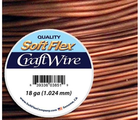 18 Gauge Non Tarnish Antique Copper Soft Flex Craft Wire 20 Ft Spool