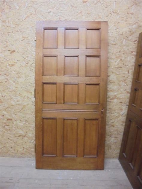 Custom sized solid oak 44mm thick external door made to bs644 standards. Orange Burst 12 Panel Solid Oak Door - Authentic Reclamation
