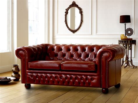 Claridge Leather Chesterfield Sofa Living Room Sofas